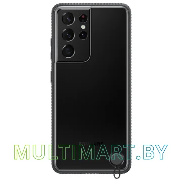 Чехол Samsung Clear Protective Cover для Galaxy S21 Ultra (черный)